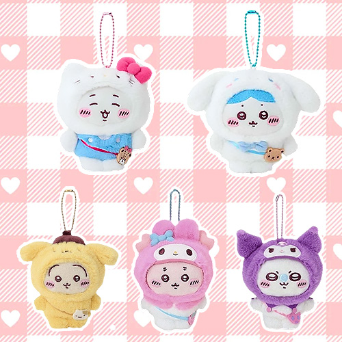 Chiikawa x Sanrio 毛絨掛件