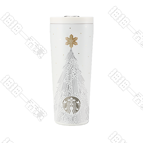 Starbucks｜雪耀奇鏡子系列 閃耀雪樹款 不鏽鋼杯