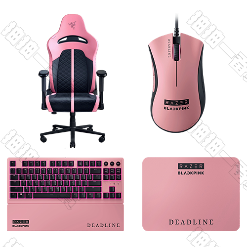 RAZER x BLACKPINK｜電競椅+鍵盤+滑鼠+鼠墊 聯名套組(墊：M)
